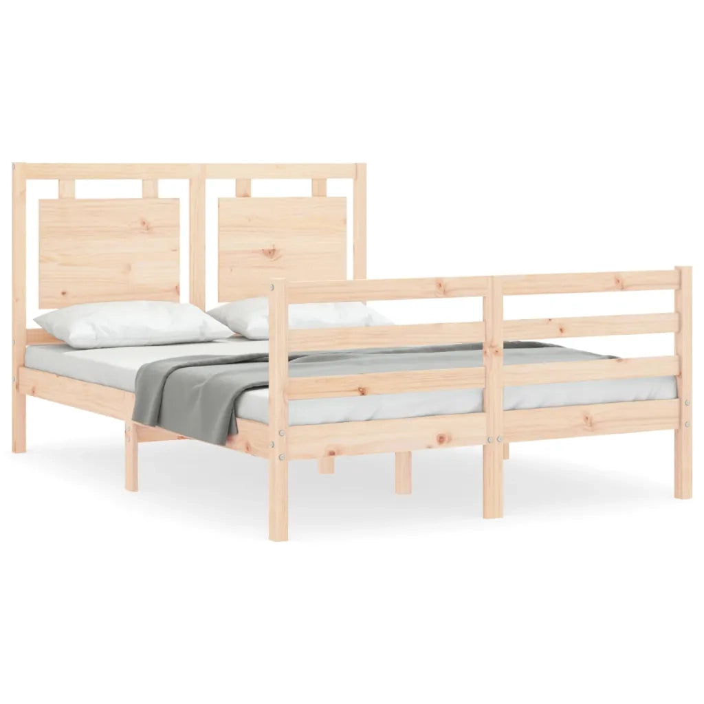 Giroletto con Testiera Small Double-Struttura Letto in Legno Massello 381189