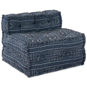 Unità di Divano Modulare Stampa Indigo 70 x 70 x 56 cm Tessuto 4019062