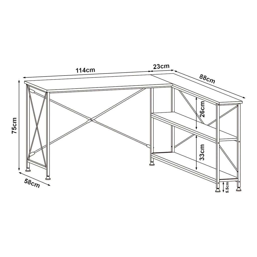 Scrivania/Tavolo da lavoro 137 x 88 x 75 cm Nero 03_0009065