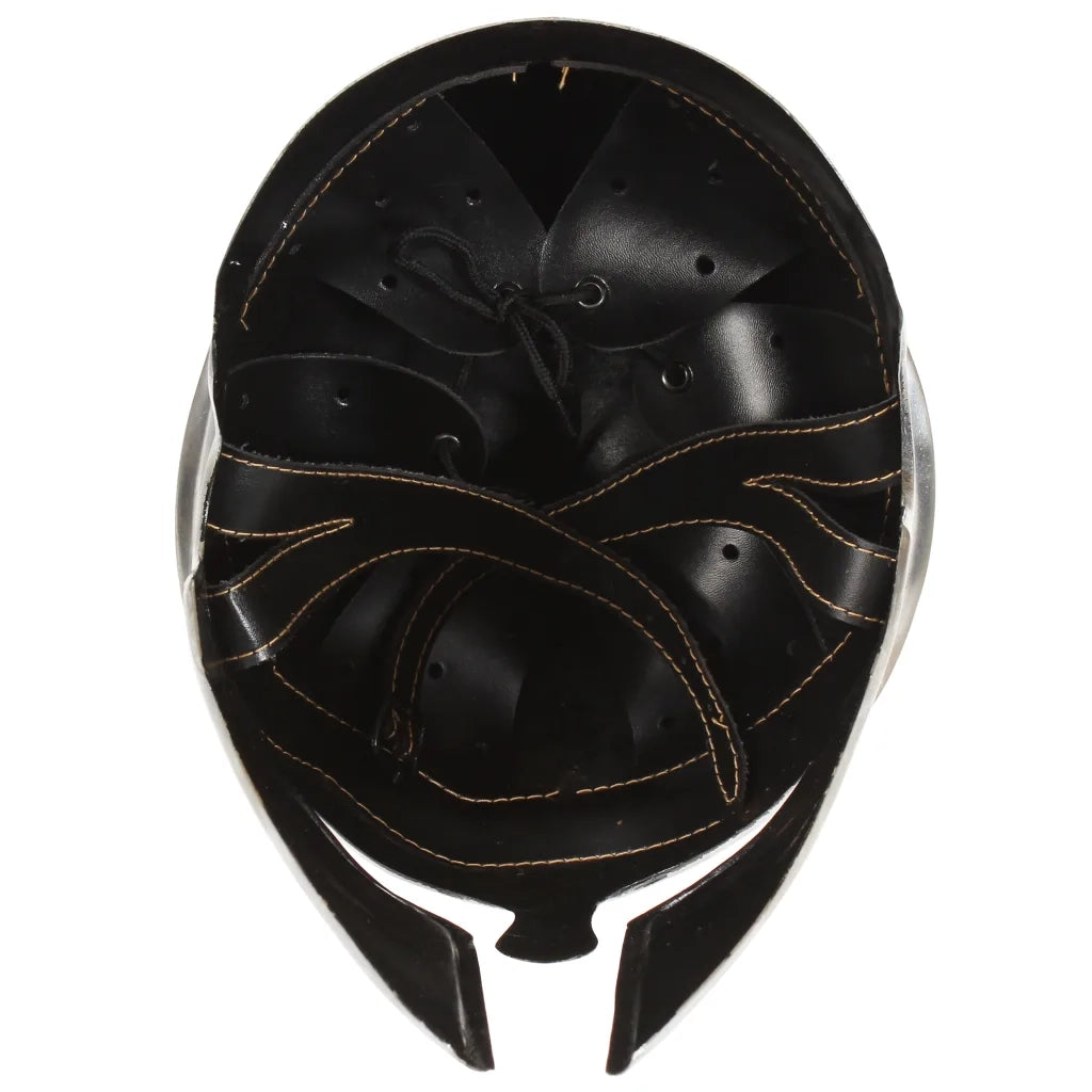 Elmo da Guerriero Greco Antico per LARP in Acciaio Argento CFW1067491
