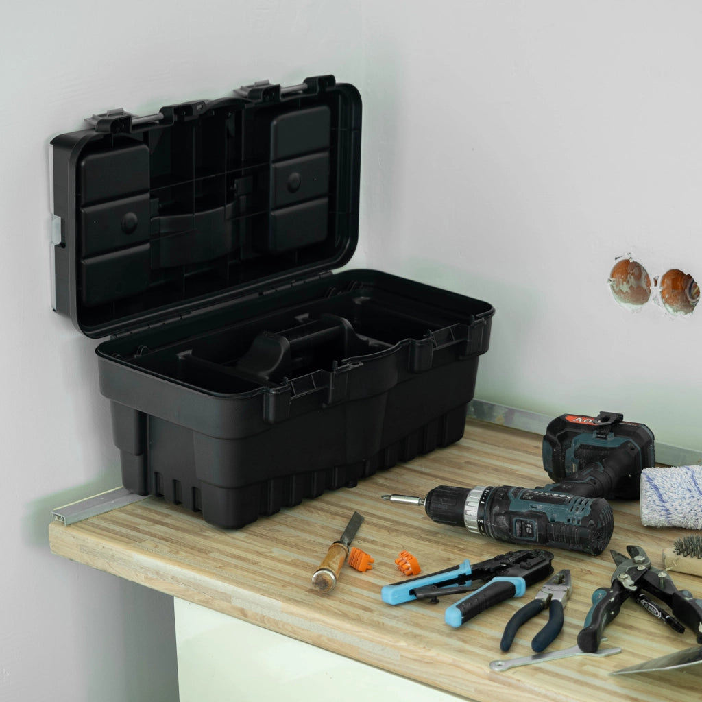 Cassetta degli attrezzi KADAX, sistema di organizzazione utensili professionale per officina.