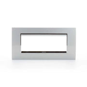 GW16206Vt Placca Lux 6 Moduli Titanio