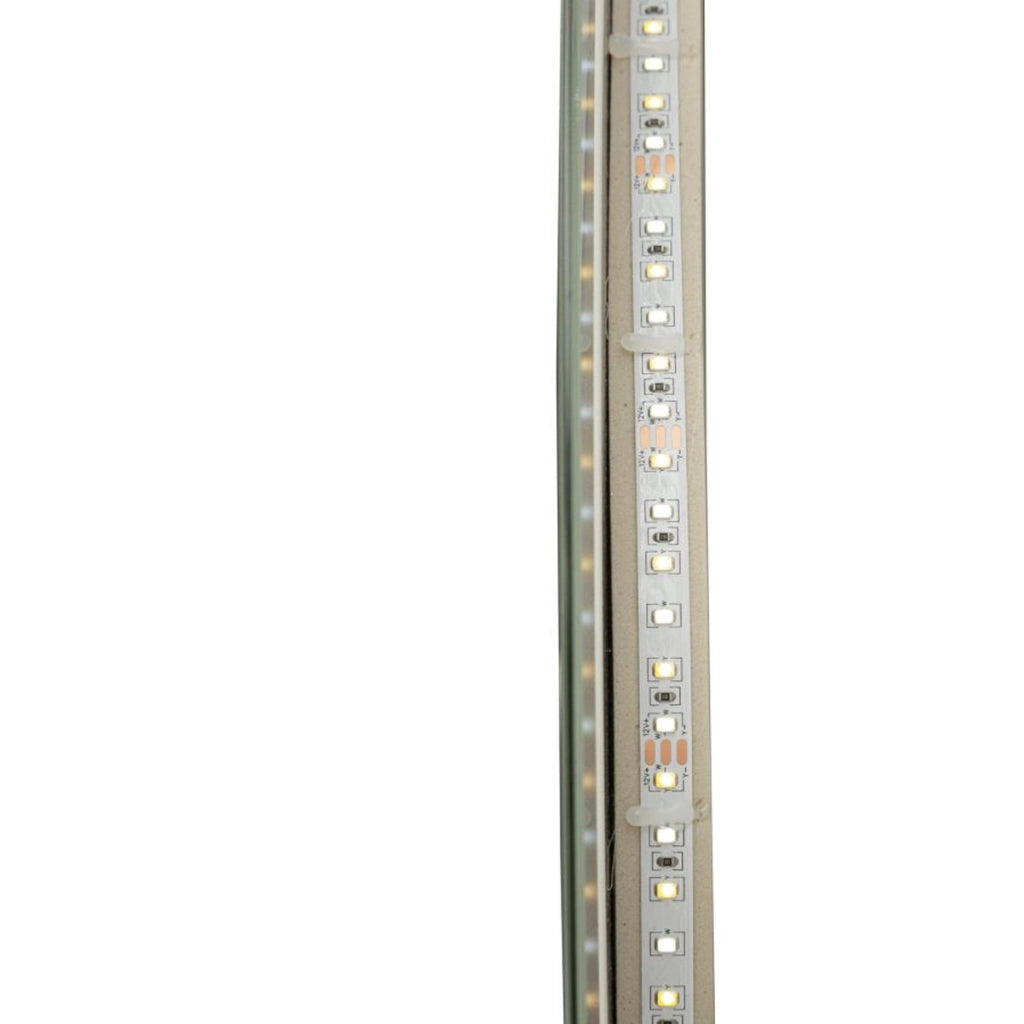 Specchio con LED VKH1059, Argento, Vetro, 60x3,5x80 cm