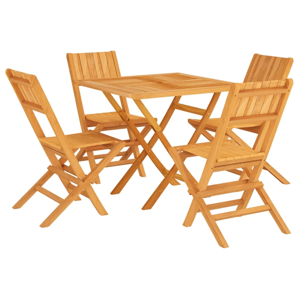 Set da Pranzo per Giardino 5 pz in Legno Massello di Teakcod mxl 100269