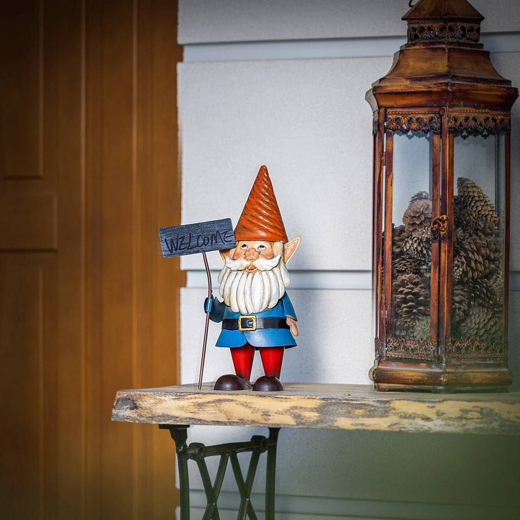 KADAX Stalowa figura ogrodowa krasnal QX22140-1 K1