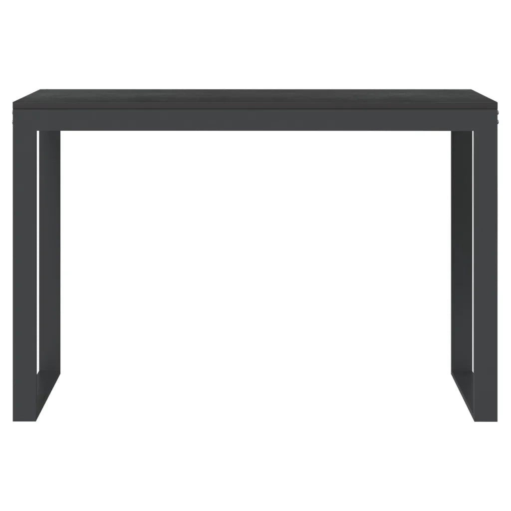 Scrivania per Computer Nera 110x60x73 cm in Legno Multistrato