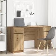 Scrivania  in Rovere Artigianale 140x49x76 cm Legno Ingegnerizzato