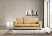 Divano marrak 3 posti (tre sedute da 60cm) misure esterne l.208cm | ocra - Mobili 2G