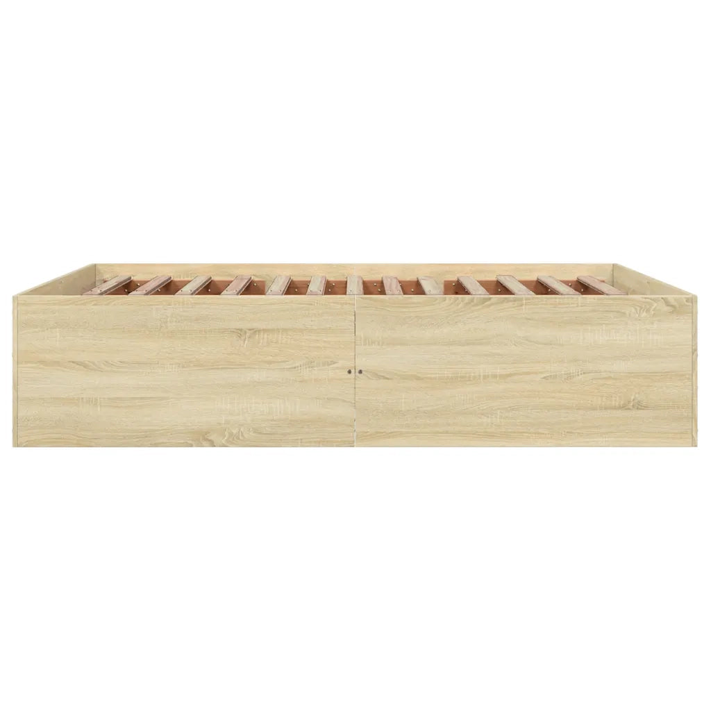 Giroletto-Struttura Letto Rovere Sonoma 150x200 cm in Legno Multistrato 748877