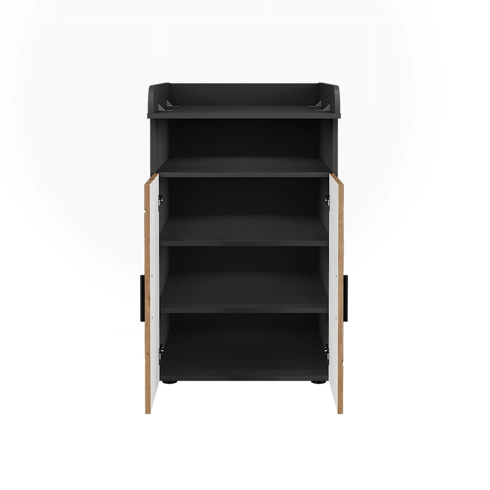 Vicco Fasciatoio Antracite/Artisan 60 x 97 cm con unità di cambio