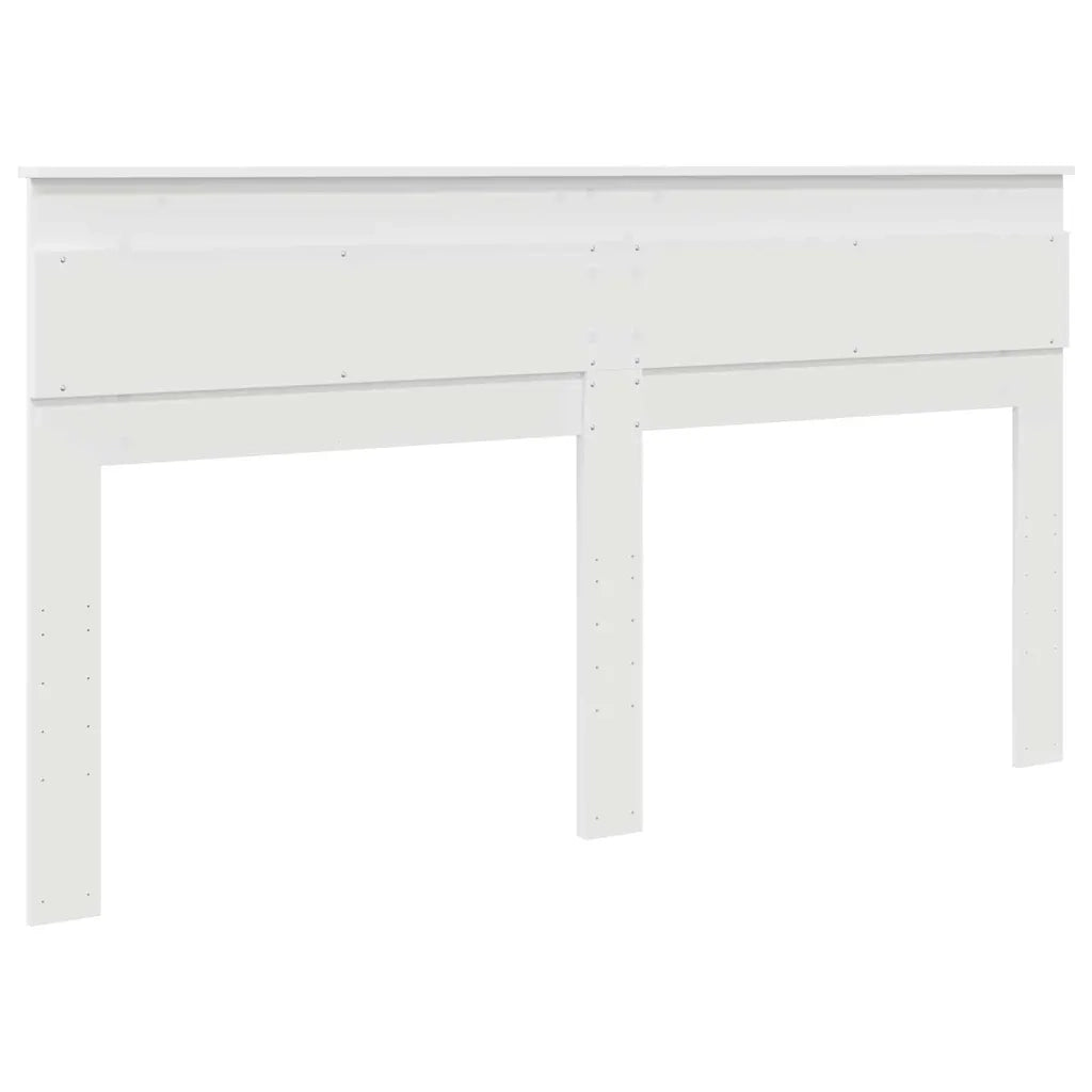 Testiera-Testata-Testiera Decorativa Bianco 200 cm Legno multistrato 876235