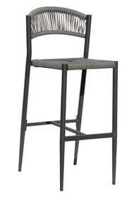 Sgabello Milano Contract In Alluminio  E Corda Color / Pz  1 Colore: Grigio