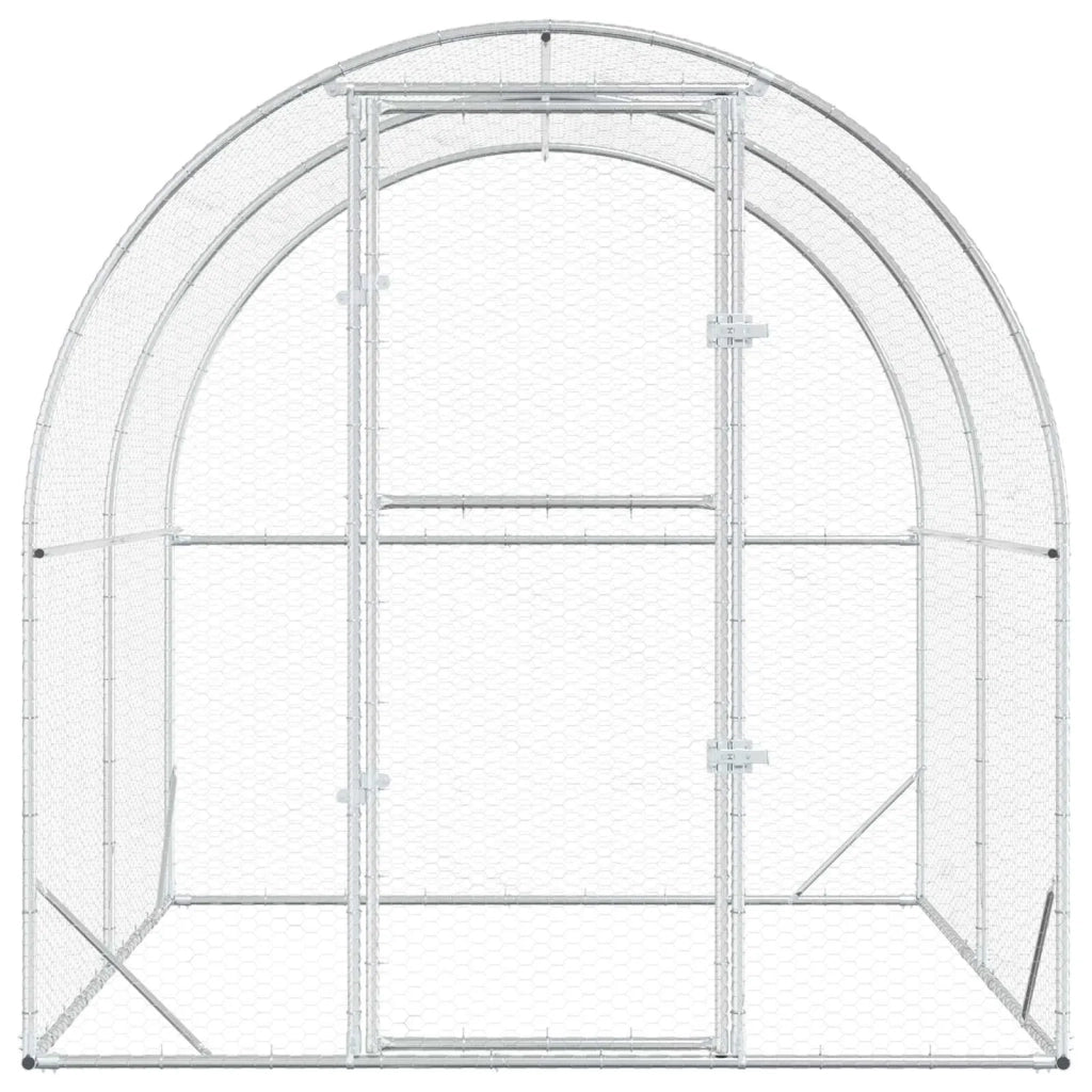 Pollaio Argento 200 x 200 x 200 cm Acciaio zincato 42042527