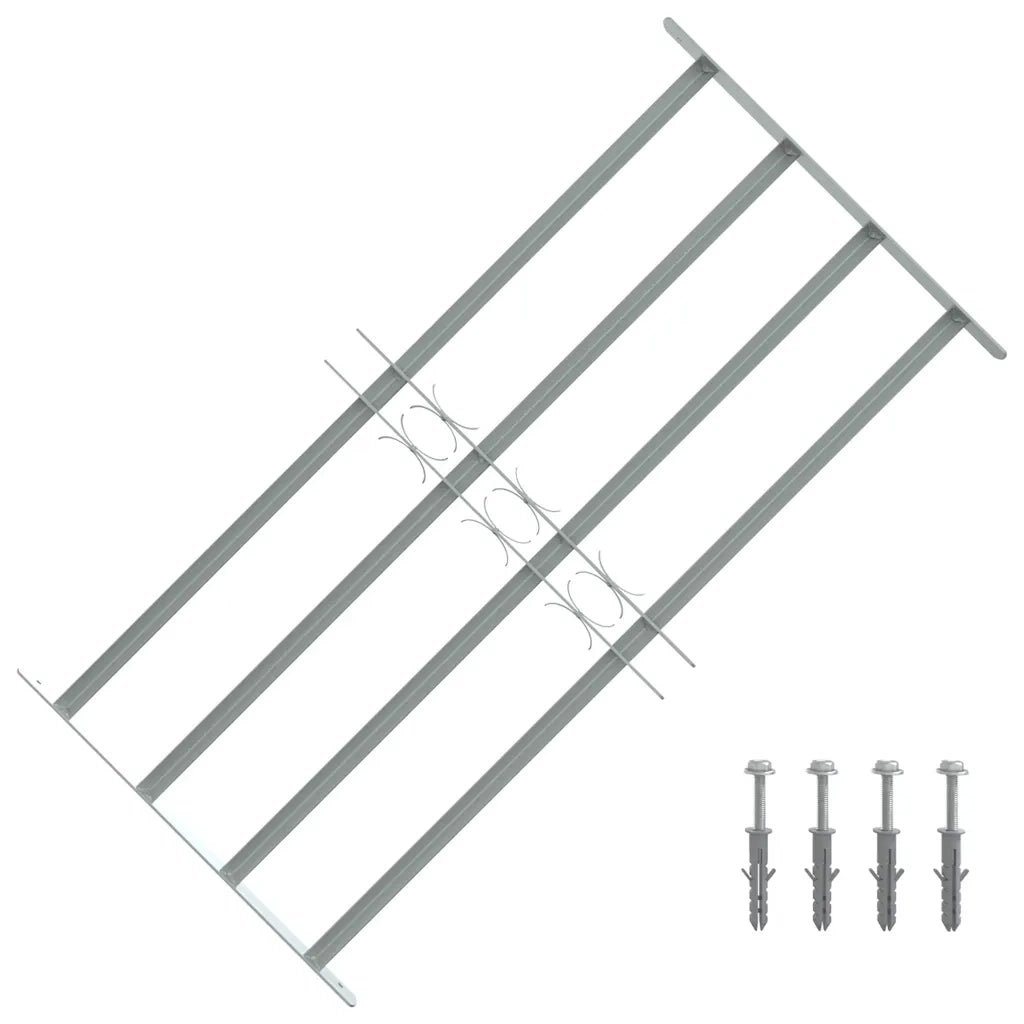 Grate per Finestre Regolabili 4 Barre Trasversali 700-1050 mm cod mxl 76398