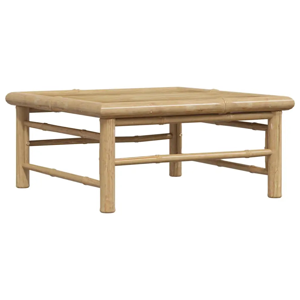 Set Divani da Giardino 3 pz con Cuscini Grigio Scuro in Bambù