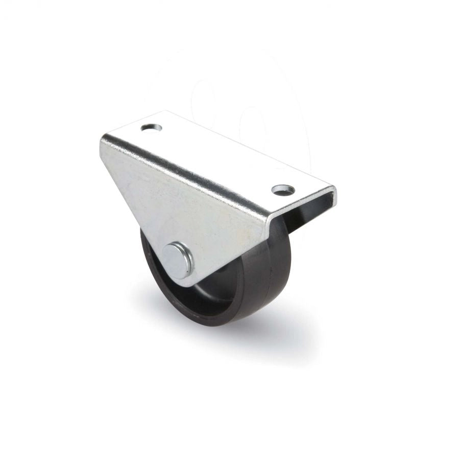 Supporto fisso zincato ruota 25 mm diametro