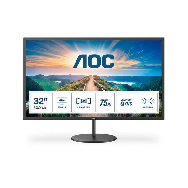 Aoc v4 q32v4 monitor pc 80 cm (31.5") 2560 x 1440 pixel 2k ultra hd led nero