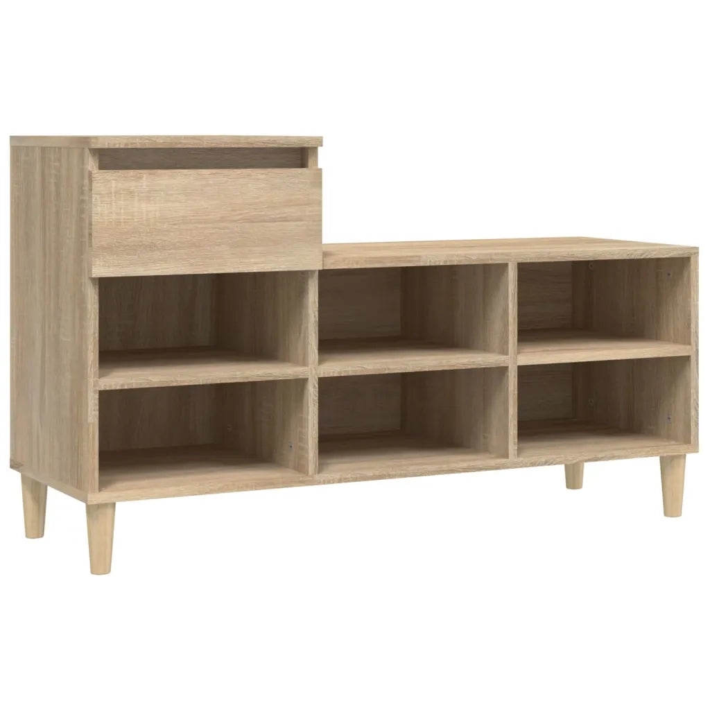 Scarpiera Rovere Sonoma 102x36x60 cm in Legno Multistrato cod mxl 39111