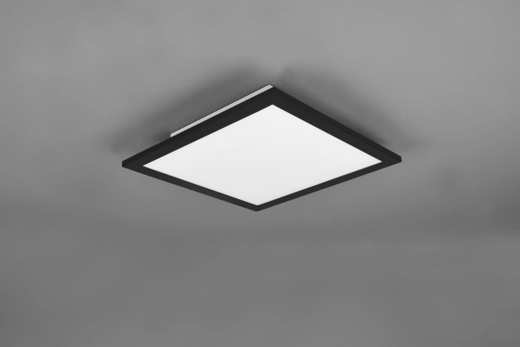 Plafoniera moderna quadrata LED 13W 29,5cm nera RL