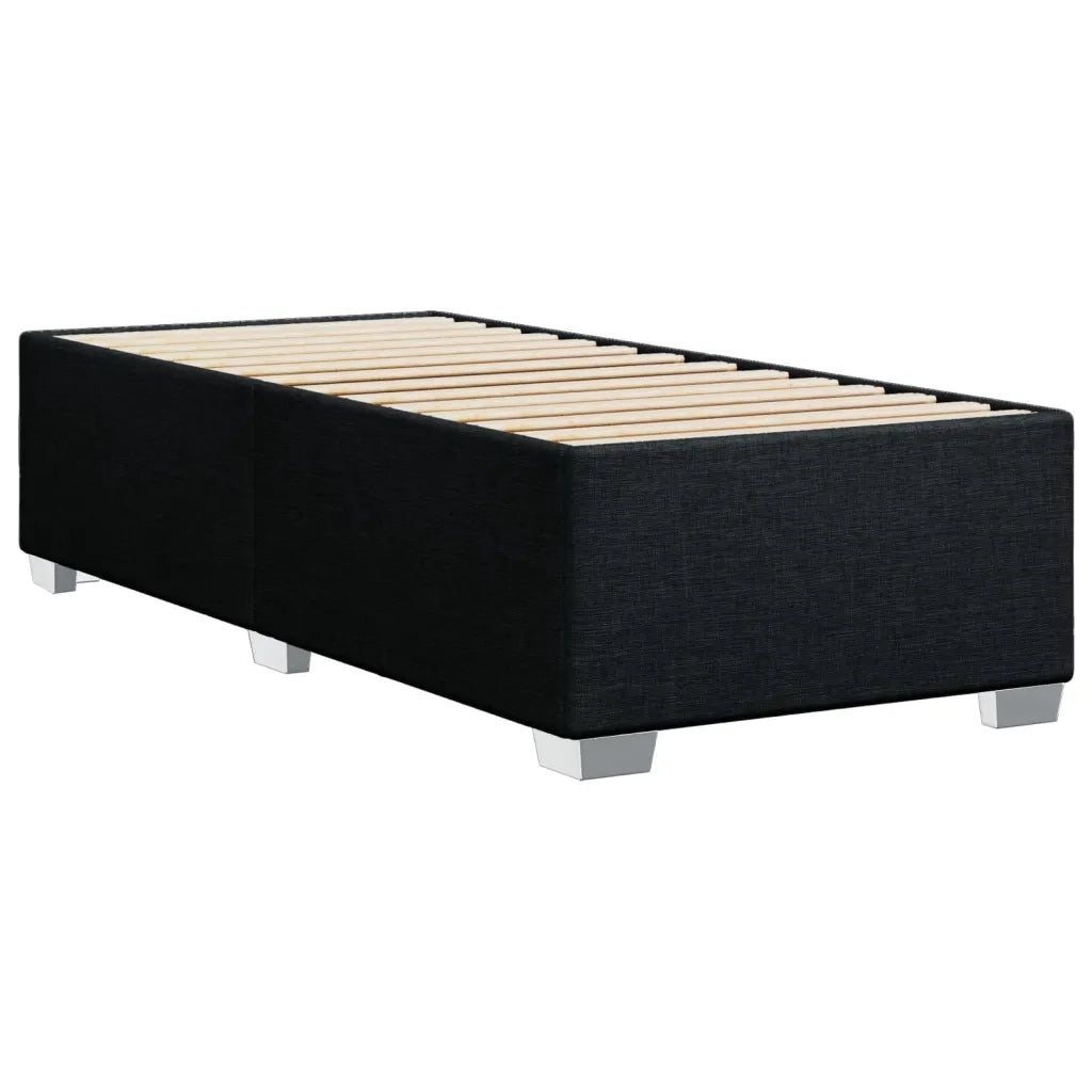 Giroletto senza Materasso Nero 90x200 cm in Tessuto