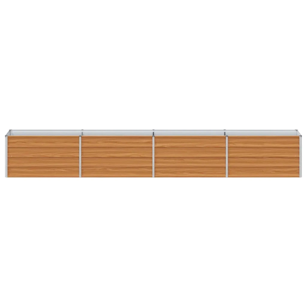Fioriere | Cassetta per fiori | Letto rialzato da giardino Marrone Chiaro 320 x 40 x 45 cm