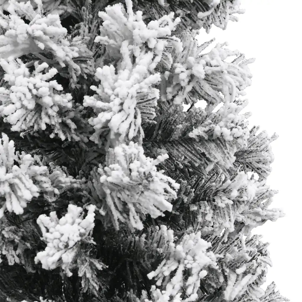 Albero di Natale Artificiale Sottile con Neve Verde 120 cm PVC cod mxl 17064