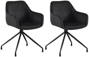 2er Set Esszimmerstuhl Welby Samt