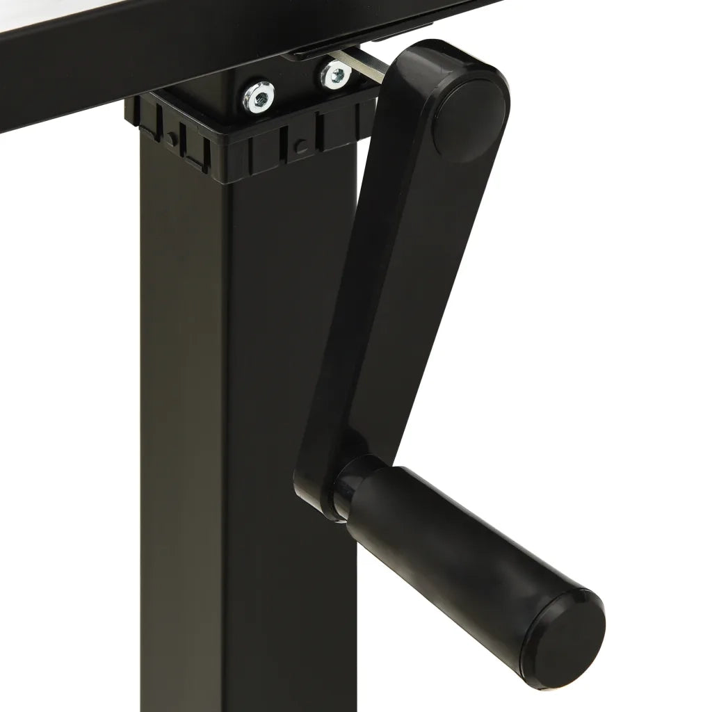 Telaio Scrivania Altezza Regolabile Manuale a Manovella Nero CFW3181090