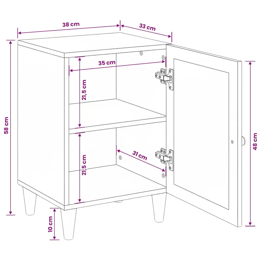 vidaXL Mobile da Bagno con porta Marrone chiaro 38 x 33.5 x 160 cm
