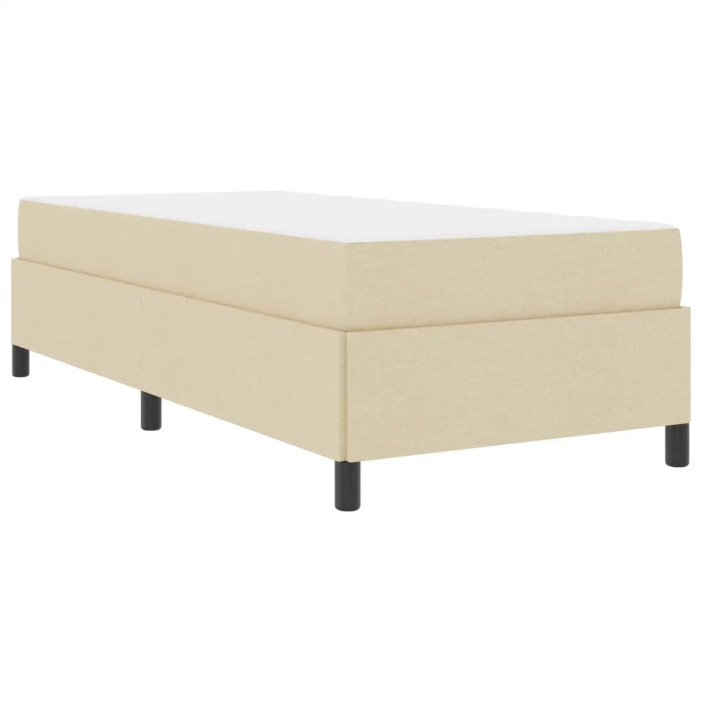 Letto a molle Crema 100 x 200 cm Tessuto