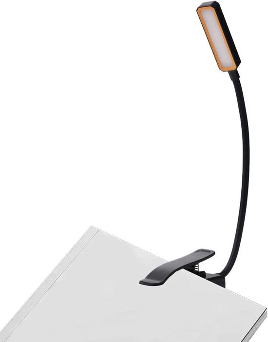 Lampada da lettura - Chiusura libreria - Lampada libreria - 3 stadi di temperatura di colore - Lampada libreria - Inclusa cavo di ricarica, adatta alla lettura prima di andare a letto e durante i viaggi (33x3,8x3,1 cm)