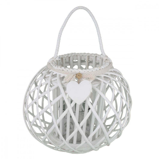 Lanterna Elvire   in Vimini Bianco
