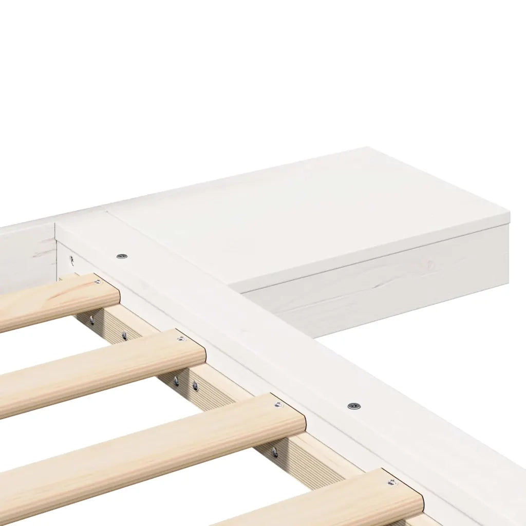Struttura del letto Bianco 200 x 200 cm legno 872387