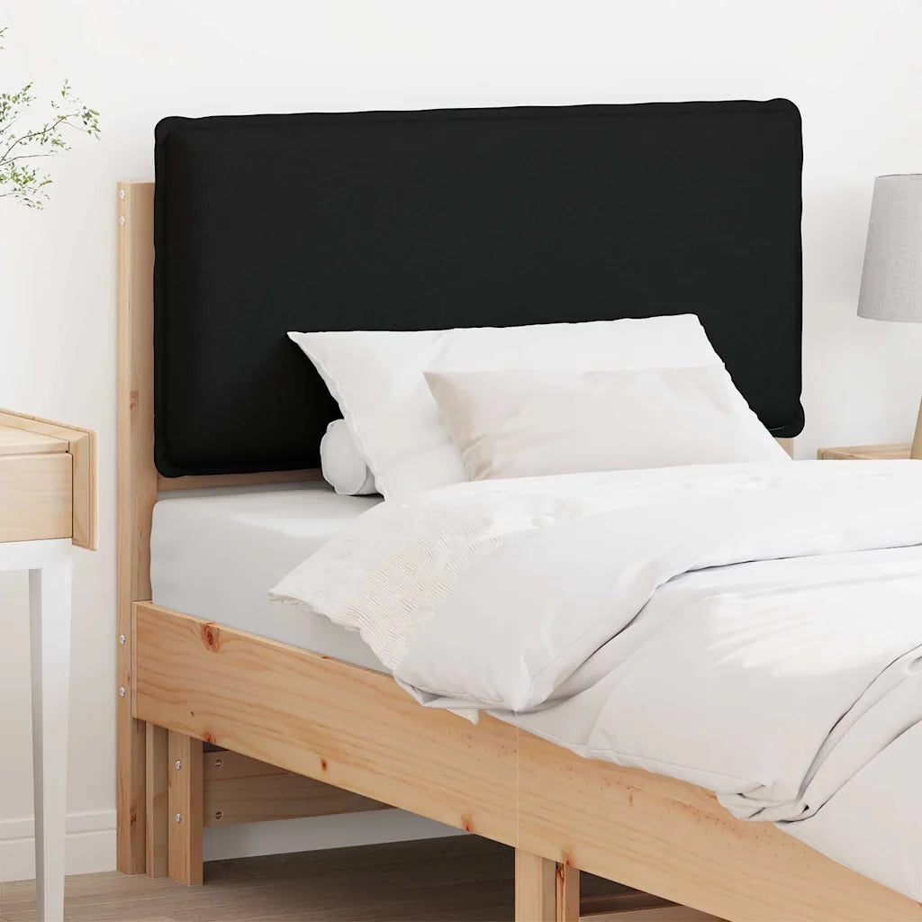 Testiera | Testata imbottita Naturale e Nero 75 cm Pino massello