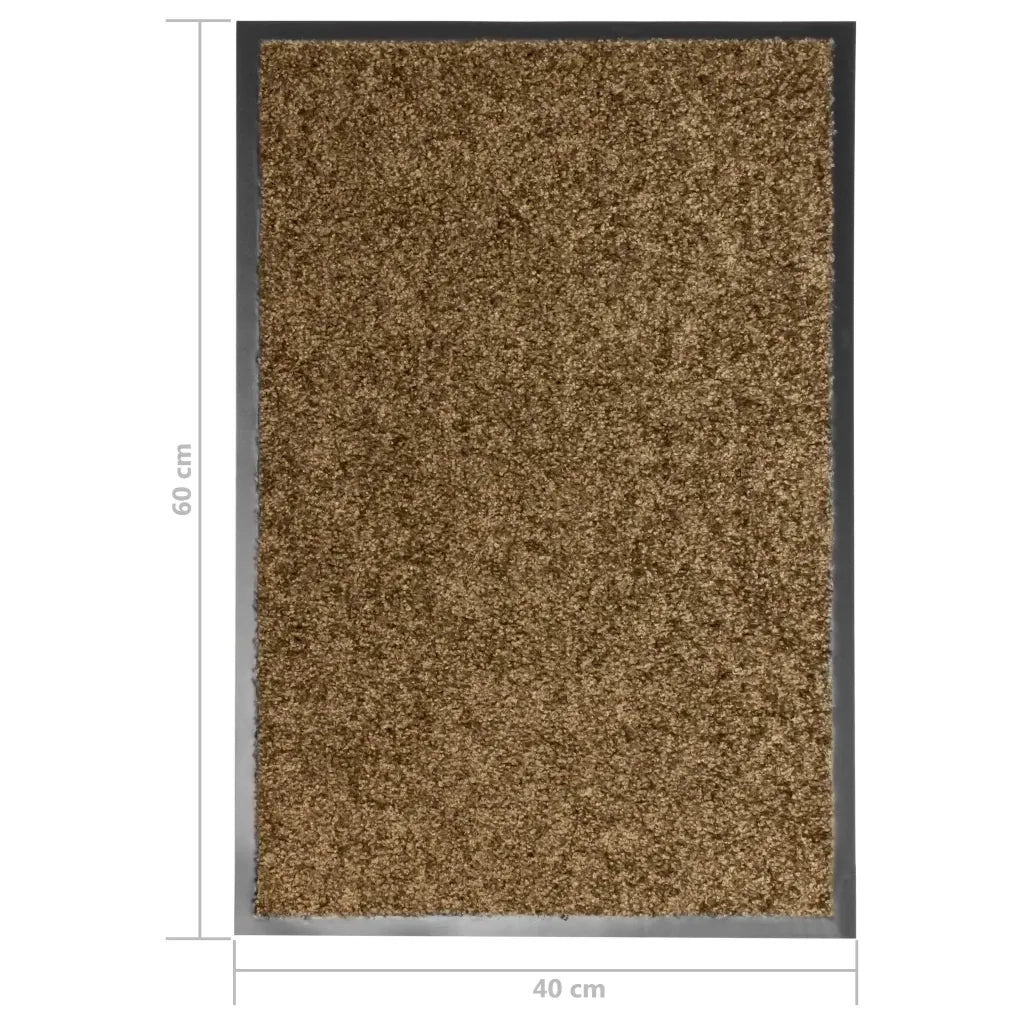 Zerbino | Tappetino Lavabile Marrone 40x60 cm