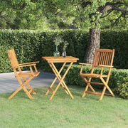 Set da Pranzo da Giardino 3 pz Pieghevole in Massello di Acacia 3058253