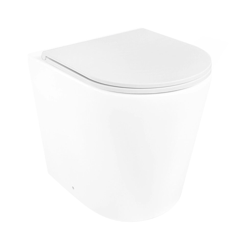 Sedile wc bianco in termoindurente con chiusura soft close per sanitari Kyoto