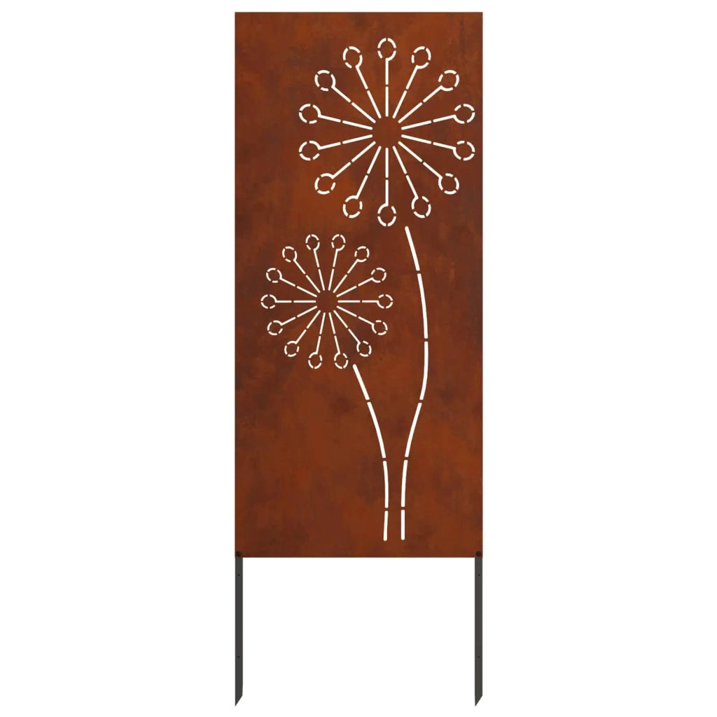 Schermo per privacy in giardino Traforo Ruggine 50 x 140 cm 876307