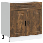 Pensile da cucina | Base da Cucina Porto Rovere Fumo in Legno Multistrato