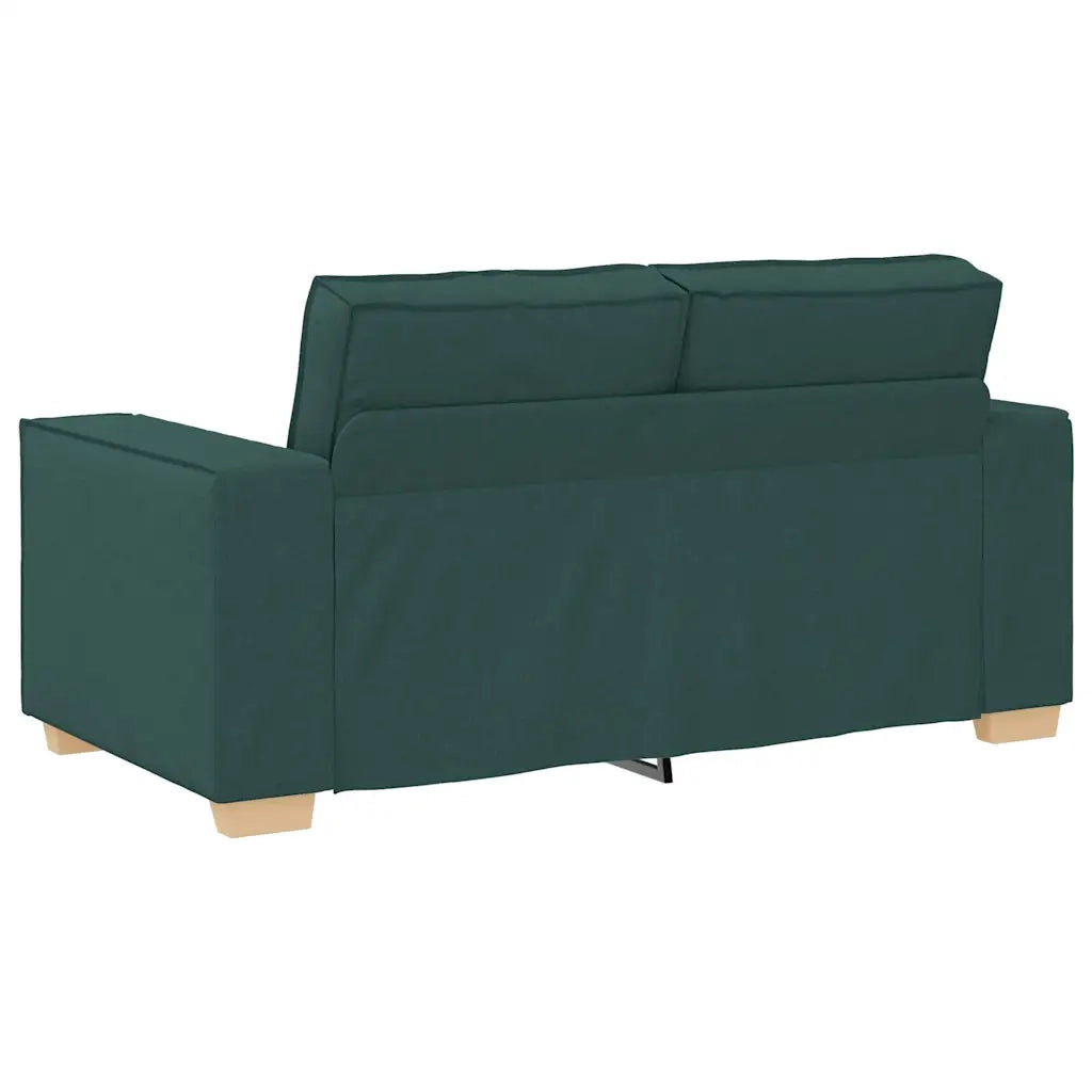 Set di Divani 2 pz con Cuscini Verde scuro in Tessuto 3324696
