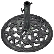 Base per ombrellone in ghisa 35/38/48 mm 12 kg 48 cm nero 2202094