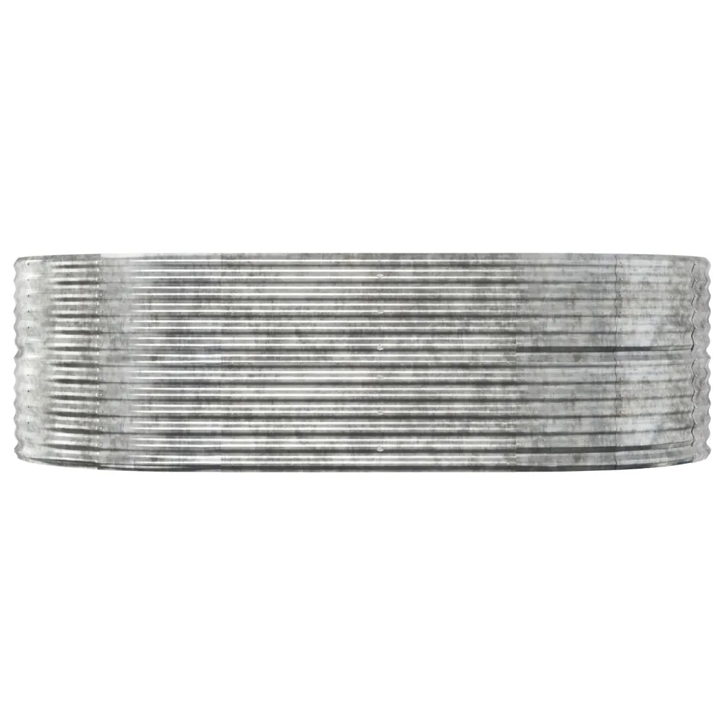 Fioriera Giardino Argento 212x140x68 Acciaio Verniciato Polvere cod mxl 66823
