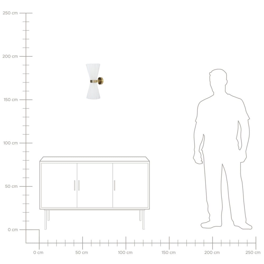 Set di 2 Applique da parete moderna con paralume in tessuto e struttura in ottone e metallo bianco camera da letto soggiorno elegante