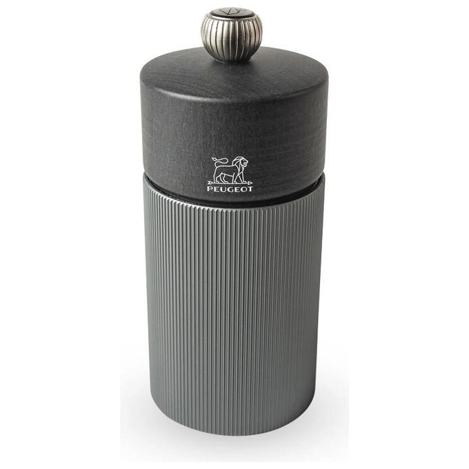 Peugeot 39939 Line Macinapepe in Alluminio e Legno di Faggio Colore Carbonio