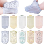 Calze per bambino con mesh antiscivolo e tessuto a maglia 5 pair