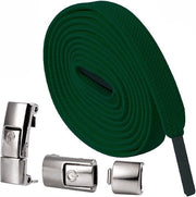Pari di elastici per calze senza lacci per calzature accessori elastici per calzature senza lacci per bambini, elastici senza lacci per uomini e donne - verde scuro