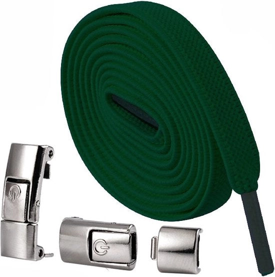 Pari di elastici per calze senza lacci per calzature accessori elastici per calzature senza lacci per bambini, elastici senza lacci per uomini e donne - verde scuro