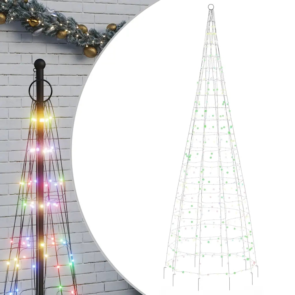 Albero di Natale a LED 550 LED Colorato 300 cm 358114