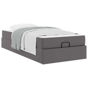 Letto singolo | Letto per adulti | Struttura letto con materasso Altro 2 pcs Grigio PVC
