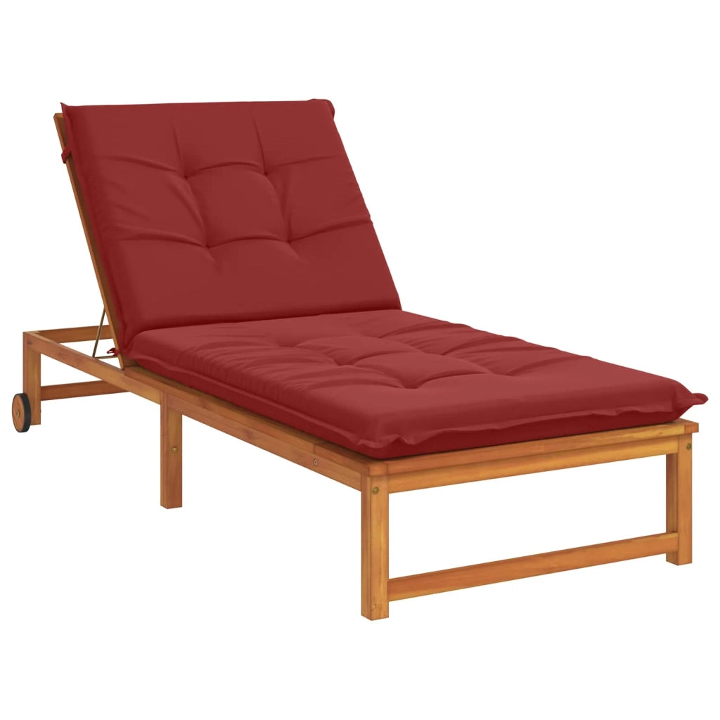 Cuscino per Lettino GEMERT 100% Poliestere Rosso Vino 947484